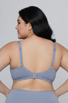 Zivame True Curv Double Layered Non Wired Full Coverage Super Support Bra - Blue Blizzard — thumbnail 2